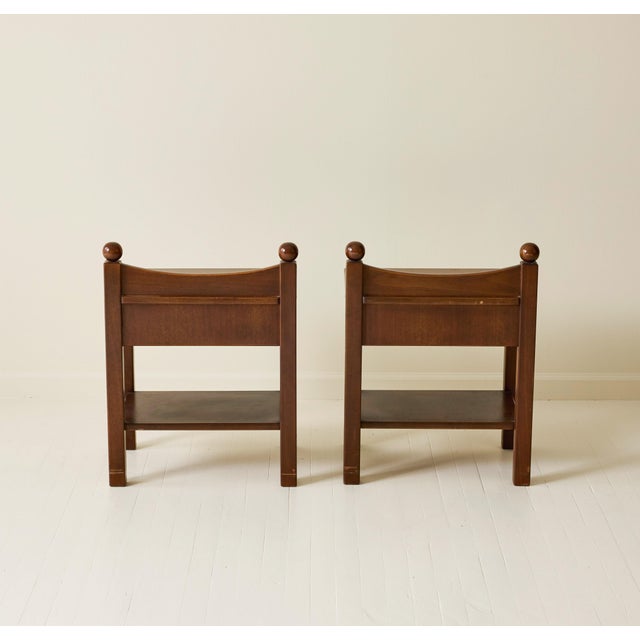 Luigi Caccia Dominioni Luigi Caccia Dominioni Attributed Bedside Tables, a Pair, 1960s For Sale - Image 4 of 6