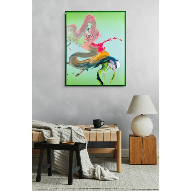 Abstract Contemporary Abstract Acrylic on Canvas "I Do Know" by Nikolaos Schizas For Sale - Image 3 of 6