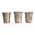 Antique Transitional Russian 84 Silver Kiddush Cups Zakhoder Kiev 1890-1915 - Set of 3 For Sale