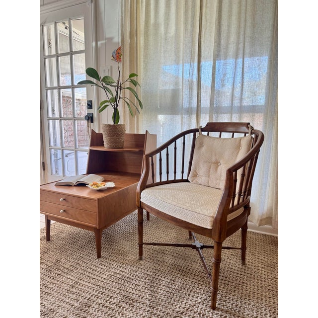A Mid Century Modern Side Chair by Drexel With a Bamboo Design, Circa 1970s. For Sale - Image 10 of 12