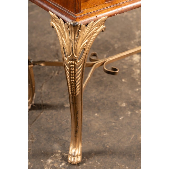 Early 20th Century 18-Drawer Apothecary Cabinet on Cabriole Brass Stand For Sale In Chicago - Image 6 of 13