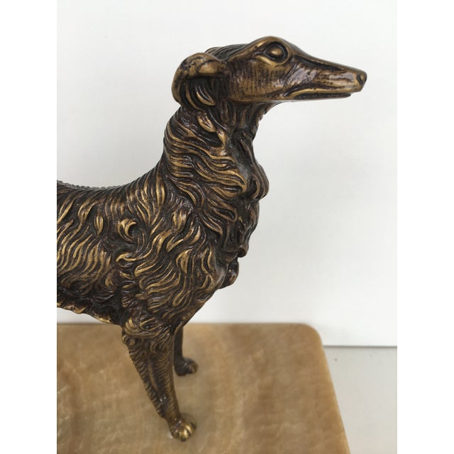 Late 19th Century 19th Century French Silver Patinated Bronze Greyhound For Sale - Image 5 of 10
