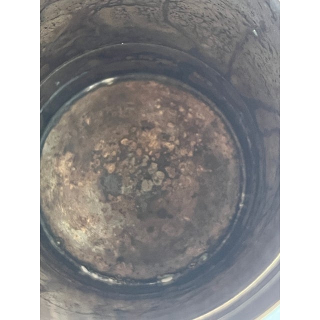 Metal Silver Plated Seranco Ice Bucket With Handle For Sale - Image 7 of 7