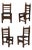 Vintage Chairs by Casa Valenti, 1960s, Set of 4 For Sale