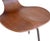 Pair of rare teak wood chairs with three iron legs, danish architect, 1960’sh. 83 h-seat. 44 w. 41 d. 39 cm h. 32.6...