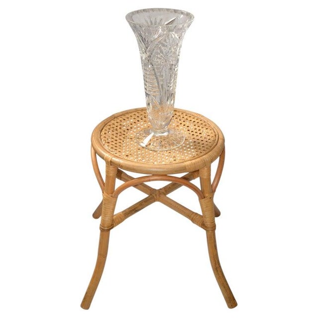 Early 20th Century Large Brilliant Majestic Cut Glass Crystal Vase American Brilliant For Sale - Image 15 of 15