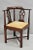 Vintage Hickory Chair Co Georgian Style Solid Mahogany Corner Accent Side Chair. Circa Mid 20th Century. Measurements:...