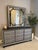 Wood Michael Amini After Eight Bedroom Collection- 2 Nightstands, Dresser, Armoire, Mirror, Media Cabinet For Sale - Image 7 of 12