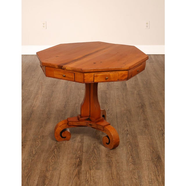 English Antique Continental Pine Octagonal Rent Table For Sale - Image 3 of 18