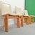 1970s Chairs with Tripod Structure and Beige Leather Upholstery, 1970s, Set of 6 For Sale - Image 5 of 17