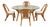 Vintage Scandinavian Bamboo and Rattan Dining Chairs With Cane Backs – Set of 5 For Sale
