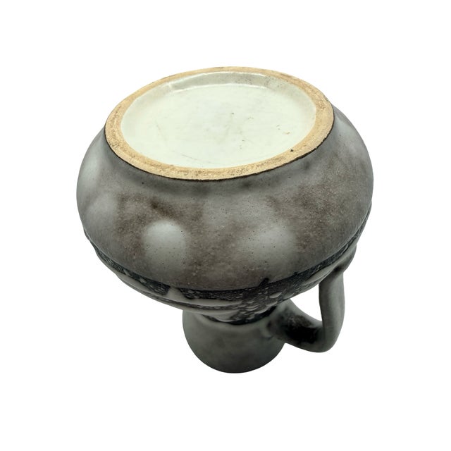 Add an authentic punch of Mid-Century European modernism to your space with this vintage Jasba Keramik art pottery creamer...