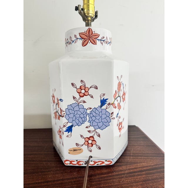 Late 20th Century Tyndale Imari Ginger Jar Ceramic Table Lamp For Sale - Image 9 of 12