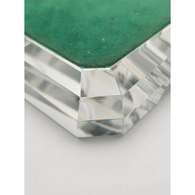 1970s Thompson Clear/Mirrored Cigar Ashtray For Sale - Image 10 of 11