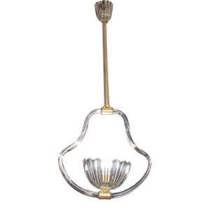 Art Decò Barovier and Toso Pendant, 1940s