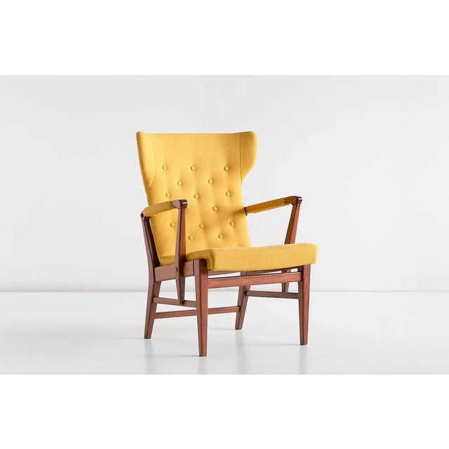 Set of Mahogany Armchairs by Bertil Söderberg for Nordiska Kompaniet, 1940s For Sale - Image 11 of 16