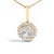 Adorn your neckline with the exquisite allure of this 10K yellow gold pendant necklace, where the warmth of the metal...