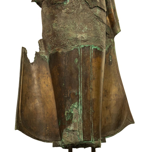 Large Ancient 16thC Thai Ayutthaya Bronze & Copper Buddha Sculpture Statue 1550 For Sale - Image 15 of 16