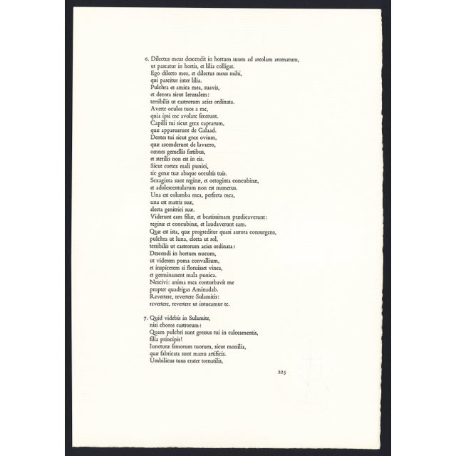 Orange 1968 Salvador Dalí Biblia Sacra Lithograph ''Sponsabo Te Mihi in Sempiternum'' ( I Will Betroth You to Me Forever) For Sale - Image 8 of 11