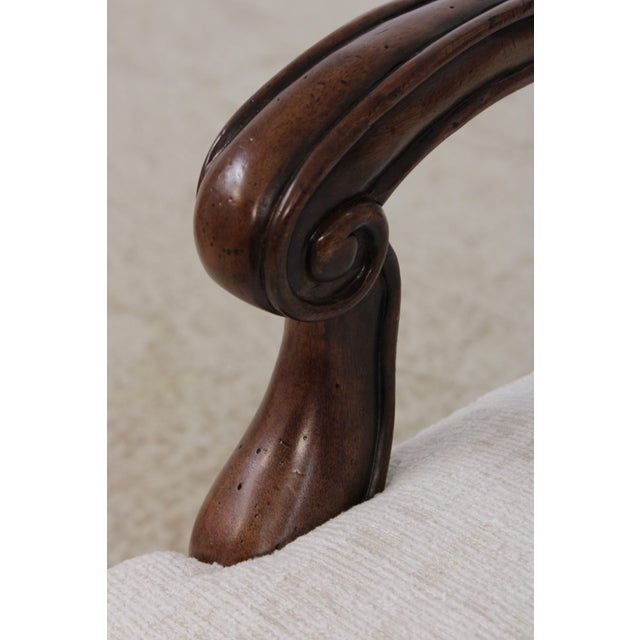 Brown Set of 6 Henredon Pierced Back Dining Room Chairs For Sale - Image 8 of 18