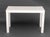 Wood Modern White Lacquered Parson's Desk For Sale - Image 7 of 7
