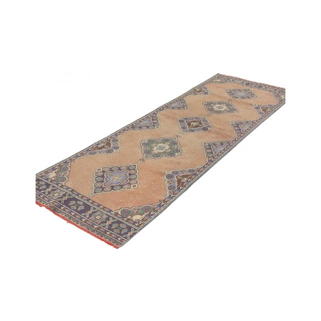 Vintage Turkish Decorative Runner Rug For Sale - Image 4 of 6
