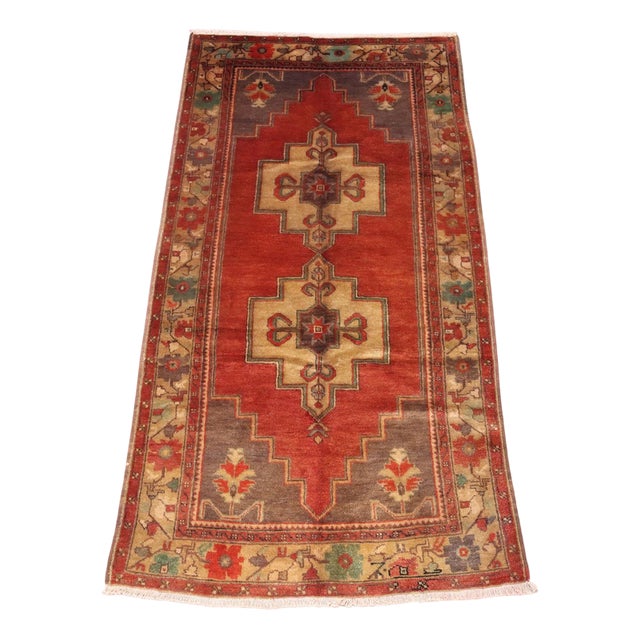 Vintage Turkish Jorun Rug For Sale
