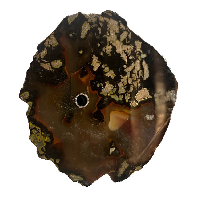 Mid 20th Century Geode Oil Lamp For Sale