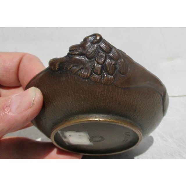 Arts and Crafts Bronze Bowl For Sale - Image 9 of 9