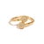 Radiant Majesty Diamond Adjustable Gold Cuff Ring, Size 8 For Sale - Image 9 of 9