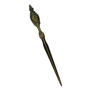 Antque Bronze Letter Opener For Sale