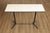 High Quality Vintage Steel Frame Console or Sofa Table with Inset Marble Top