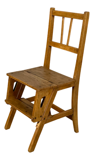 Mid-Century Modern Ladder Chair in Wood, Italy, 1930s