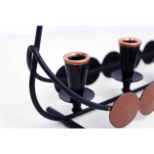 Scandinavian Drakkar Candleholder For Sale - Image 6 of 11