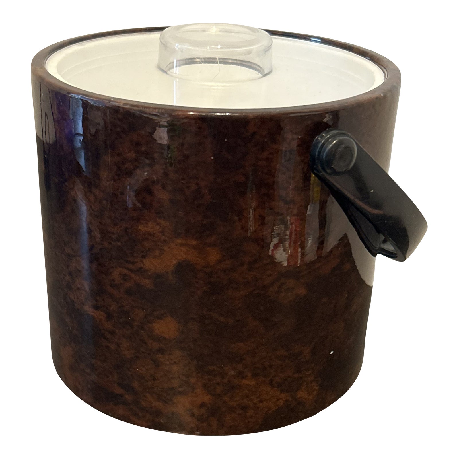 Vintage Shelton Designs Attributed Tortoise Shell Ice Bucket by Towle ...