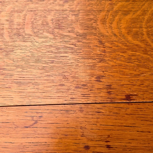 Oak Draw Leaf Table in English Jacobean Revival-Style Circa 1930s For Sale - Image 10 of 18