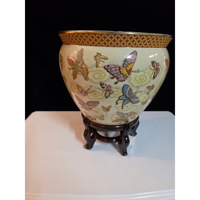 1970s Vintage 1970s Koi Fish Planter With Stand For Sale - Image 5 of 10