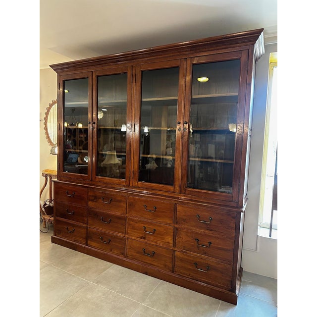 Oak Display Cabinet, 1920 For Sale - Image 14 of 18