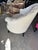 19th-Century French Napoleon III Tufted Curved Settee For Sale - Image 4 of 9