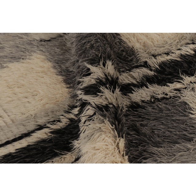 Textile Vintage Swedish Scandinavian Style Shag Wool Rug by Rug & Kilim For Sale - Image 7 of 8