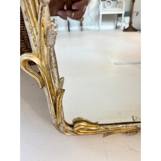 1970s Elegant Gold Gilt Mirror — “Cat O Nine Tails” For Sale - Image 10 of 16