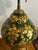 Antique Large Table Lamp Gold Laquored With Handpainted Birds and Leaves For Sale - Image 11 of 12