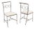 1940s Brass Dining Side Chairs - Set of 6 For Sale