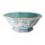 19th Century Chinese Turquoise and Famille Rose Octagonal Bowl With Cranes, Tongzhi Period For Sale
