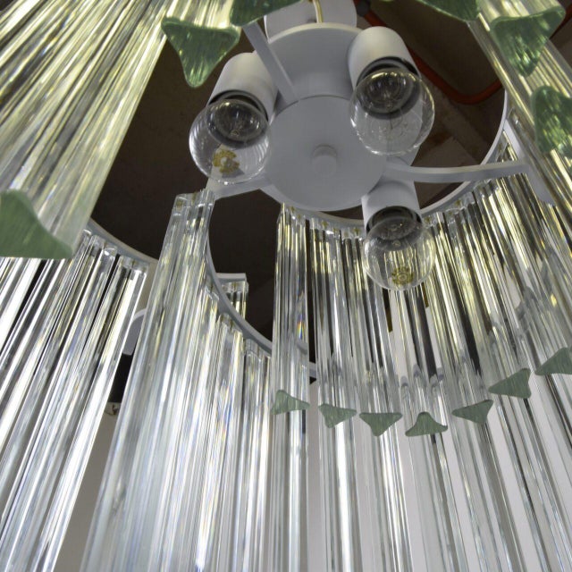 Murano Trilobo Glass Pendant from Venini, 1960s For Sale - Image 12 of 14