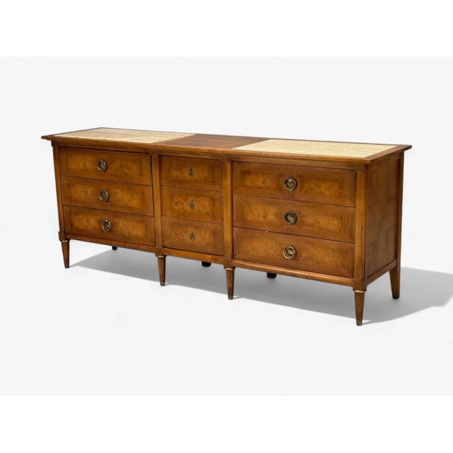American of Martinsville, Walnut, Travertine, Sideboard, Usa, 1960s For Sale - Image 4 of 10