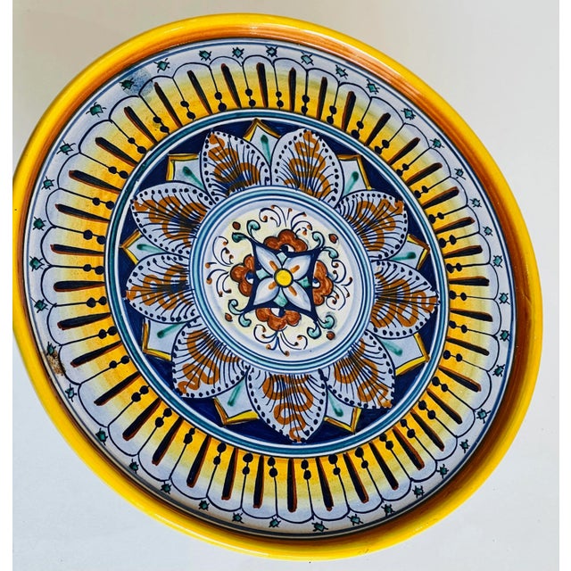 Vintage Made in Italy Deruta Pedestal Plate For Sale In Chicago - Image 6 of 6