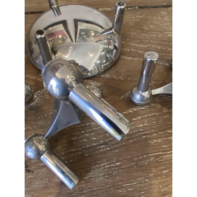 Vintage Modular Candlesticks and Bowl from Nagel, 1970, Set of 4 For Sale - Image 6 of 16