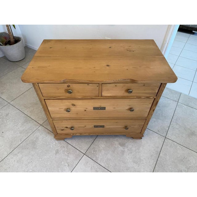 Brown Art Nouveau Chest of Drawers in Wood, 1890s For Sale - Image 8 of 10