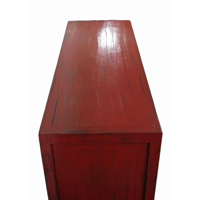 Late 19th Century Red Gansu Sideboard For Sale In Greensboro - Image 6 of 9